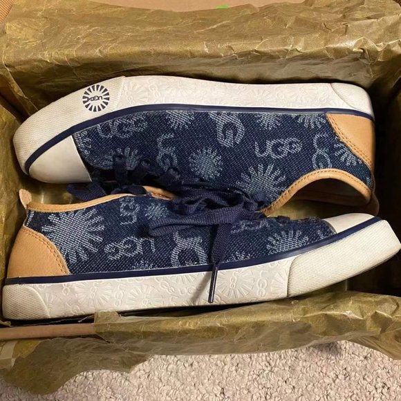 UGG Blue Logo Sneaker (Size 8) - Picture 1 of 5